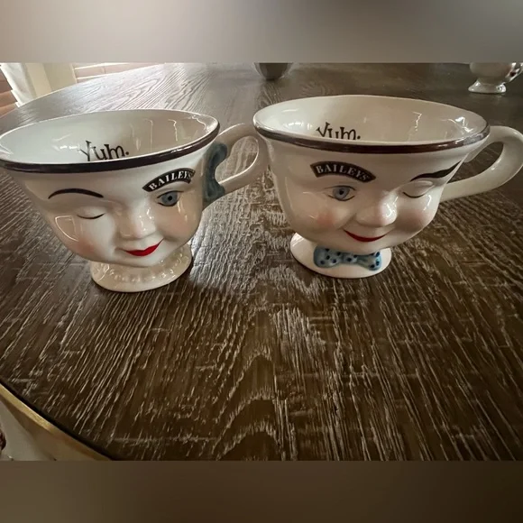 6 piece Baileys coffee mug creamer sugar bowl set of 6 - Picture 3 of 4